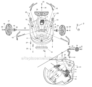 Part Location Diagram of 74180-9519 Power Wheels 3b Motor Gearbox Assemblyembly